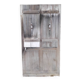 Old door with vintage wooden shutters