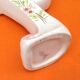 Soliflore vase alphabet letter p ceramic with floral decoration