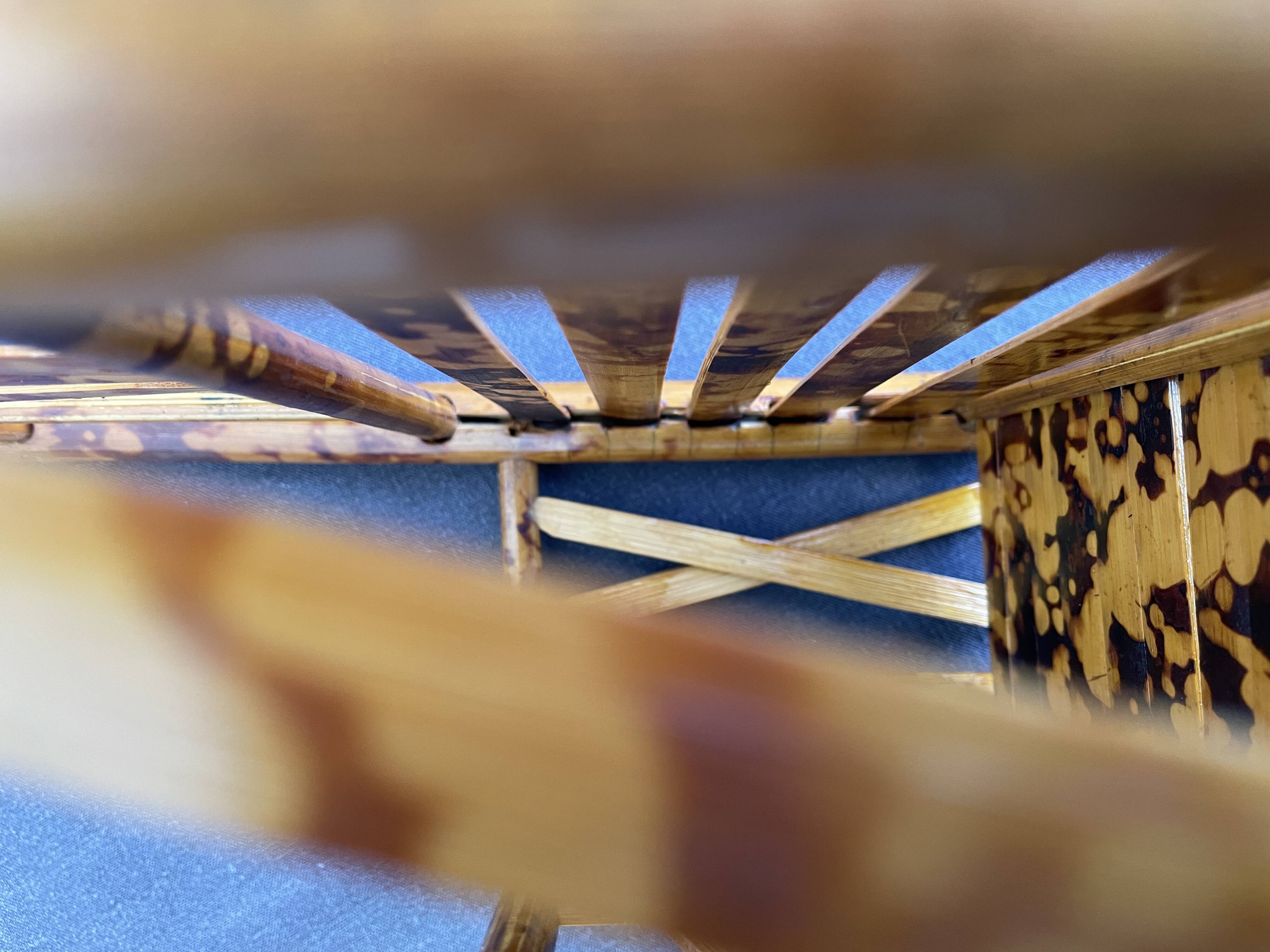 Vintage bamboo tiger wall shelf from the 70s.