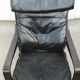 Ikea Poem leather rocking armchair from the vintage 1990s