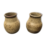 Paire de vases ancien le cep grès Jean Tessier vintage