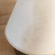 Lampe terre cuite , câble tissu neuf, abat-jour coton