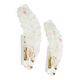 Pair of 80s Murano glass 'Foglio' wall lamps