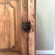 Raw wood sideboard