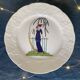 5 dessert plates art deco style