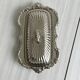 Shiny stainless steel butter dish with lid