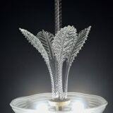 Luxury Barovier & Toso chandelier, Murano Pulegoso glass, 1950s