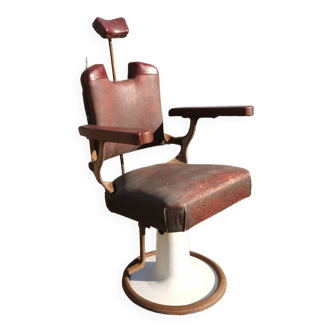 Fauteuil barbier coiffeur Figaro Paris 1930