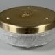 1960s 1970s Ceiling Lamp Ice Glass Doria Germany Space Age Design