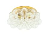Large Mid Century Bubble Glass Ceiling Light by H.Tynell for Limburg, 1960s