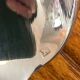 Box of 12 small silver-plated Art Deco spoons