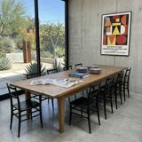 Monumental XXL Pine Farmhouse Table (3.20m) – 1970s