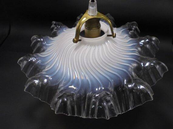 Opaline glass pendant light