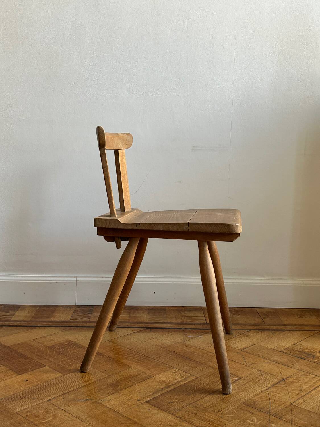 Set of 6 primitive folk art chairs