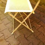 Folding metal garden chairs