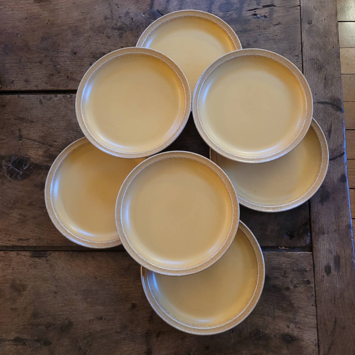 Stoneware dessert plates – Ateliers du Revermont, France – late 20th century