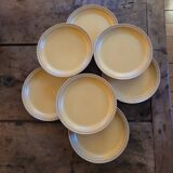 Stoneware dessert plates – Ateliers du Revermont, France – late 20th century