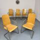 Set of 6 cantilever chairs from the Zumsteg Collection, moulded wood, 1980s.