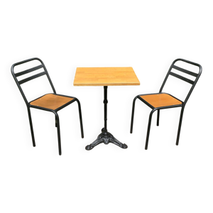 table chaises bistrot.