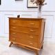 Vintage chest of drawers with tapered legs