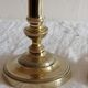 Old pair of candlesticks, bronze torches of the Louis Philippe period