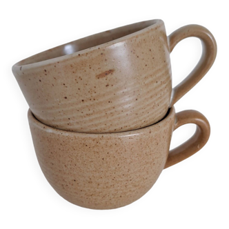 Vintage village stoneware mugs