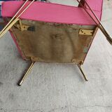 Vintage hairdresser chair feet compass.