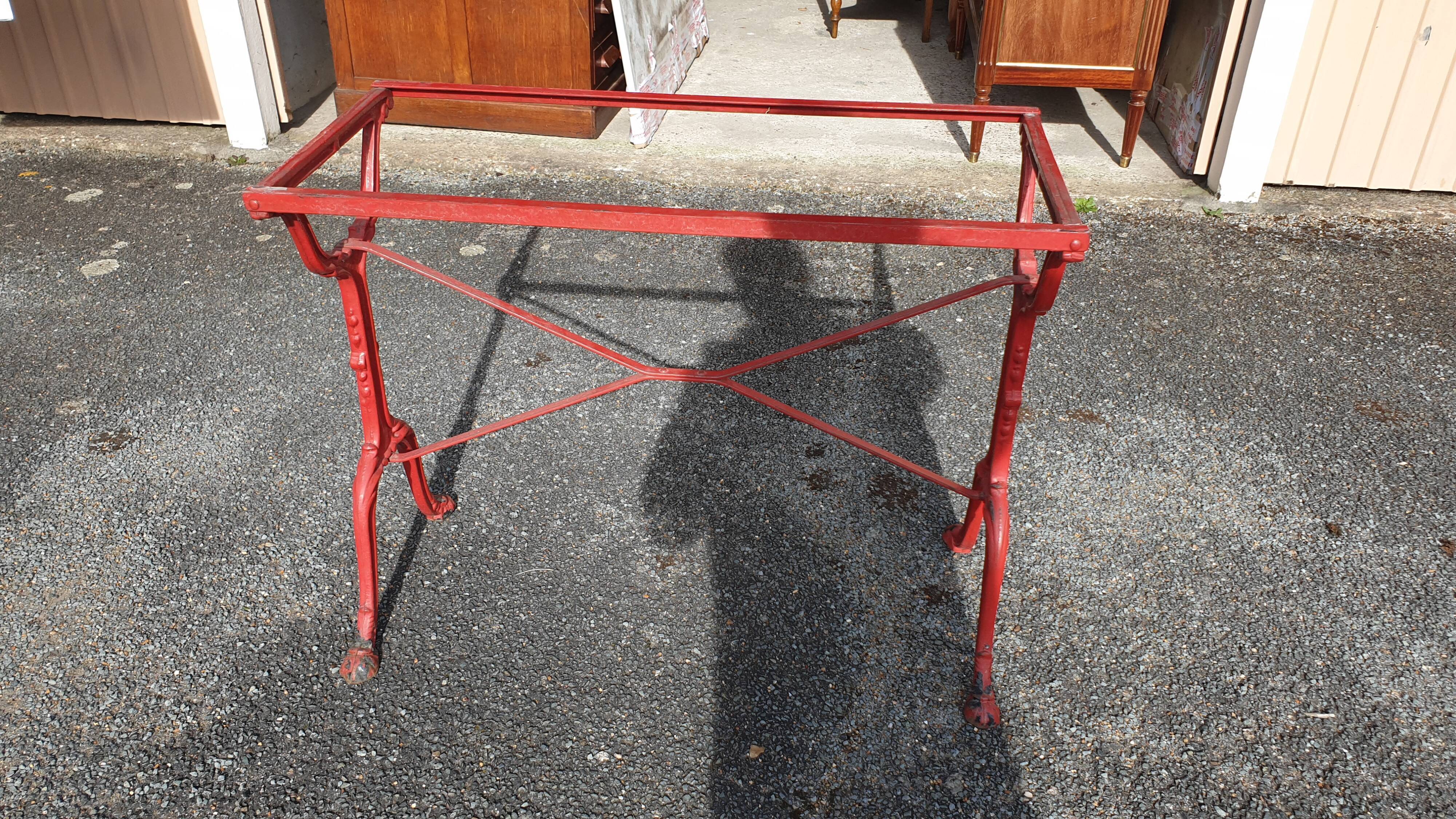 Wrought iron bistro table