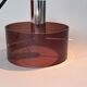 Oxar 1970 pendant light in smoked brown pvc.
