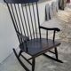 Rocking chair vintage noir 1950