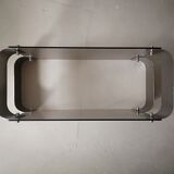 wall floor in metal and smoked glass, Donald Singer 1970