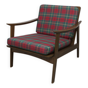 Fauteuil scandinave en - teck