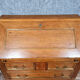 Louis XVI scriban desk in walnut and copper rushes circa 1900