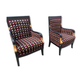 Pair of empire armchairs