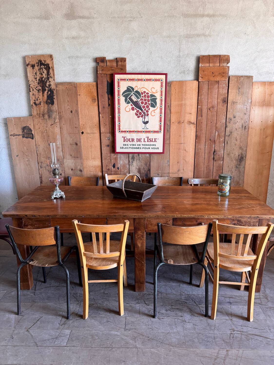 Farmhouse table for 10 people