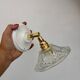 Vintage glass cut lampshade - tableware collection
