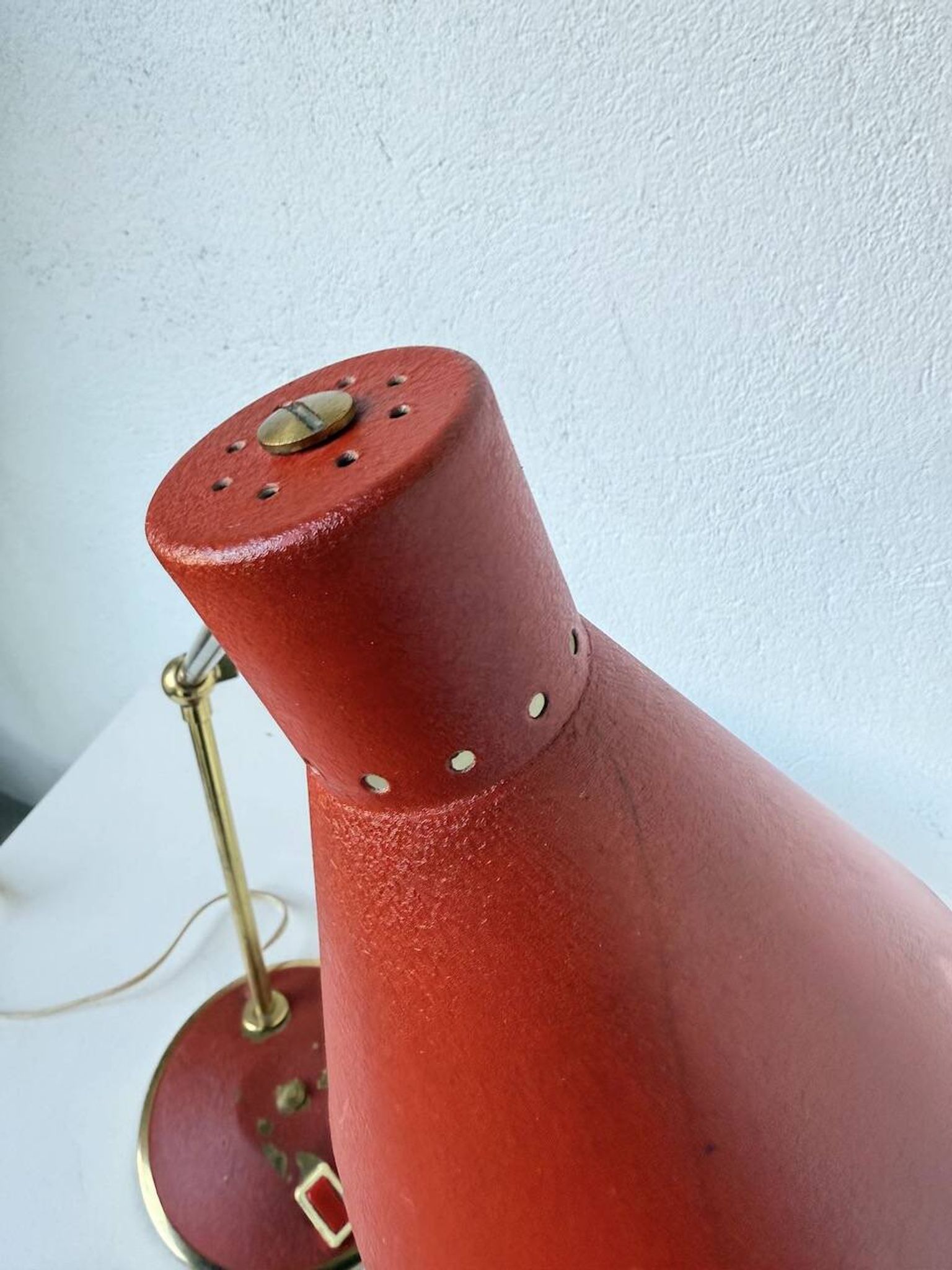 Lampe de bureau années 50 « diabolo » Aluminor