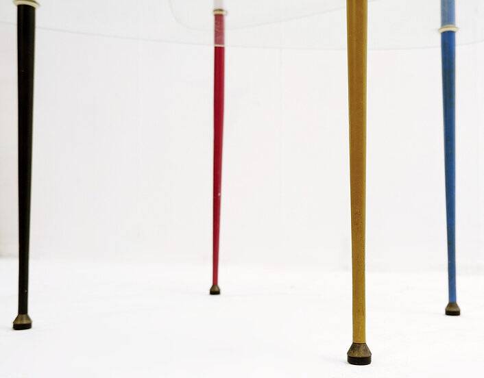 Italian "Arlecchino" side table by Edoardo Paoli for Vitrex, 1950s