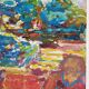 Pierre Lacroux (1909-1993) Gouache - 24 x 32 cm -landscape and character - 1978