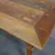 Table de ferme provinciale en bois d'orme, France vers 1850