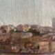 Tableau HST fin XIX° Italie ? Paysage à la rivière signé pour restauration