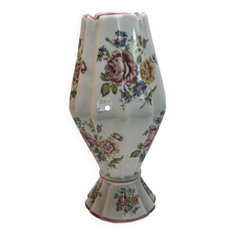 White flower vase