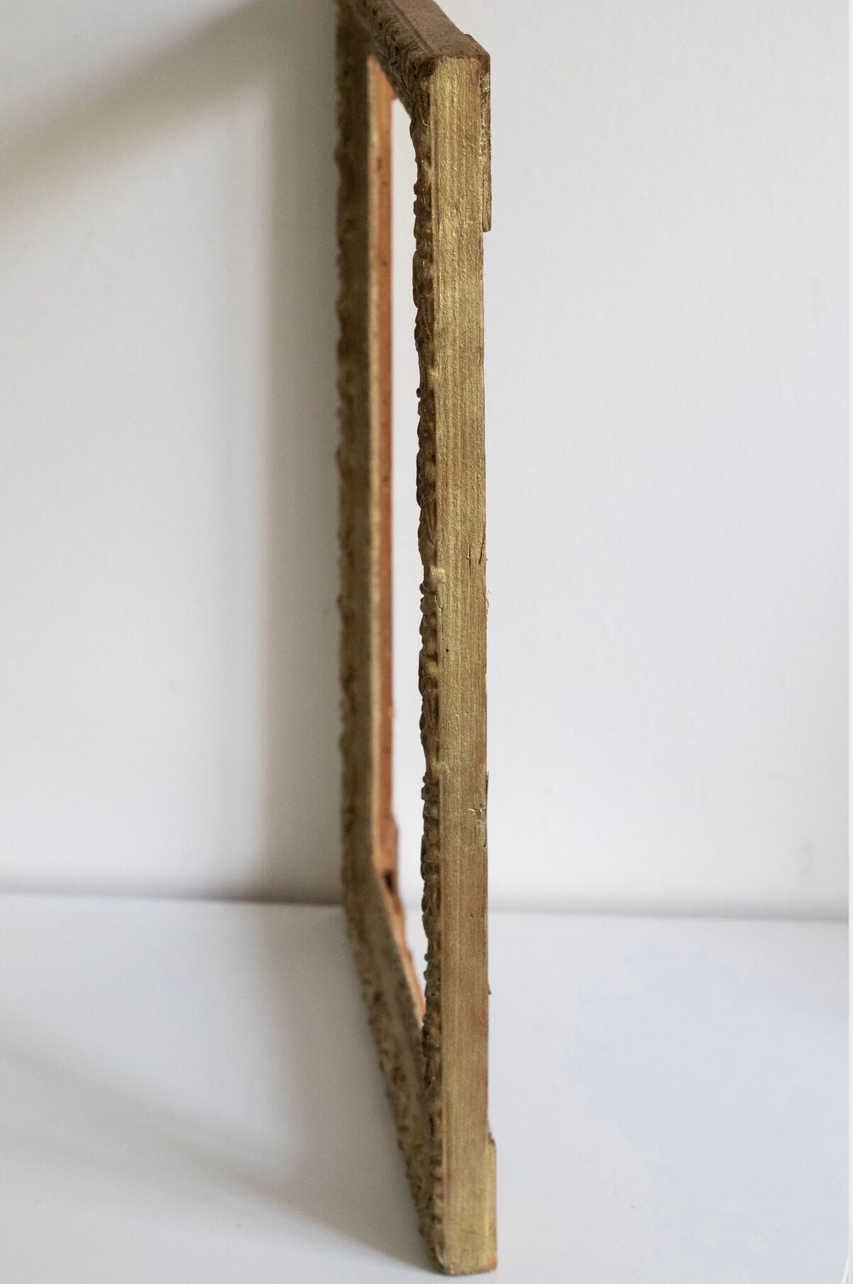 Old gilded wooden frame