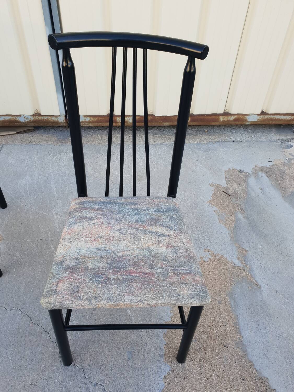 Series of 4 designer chairs 1980