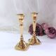 Pair of small brass candlesticks