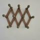 Vintage accordion coat rack