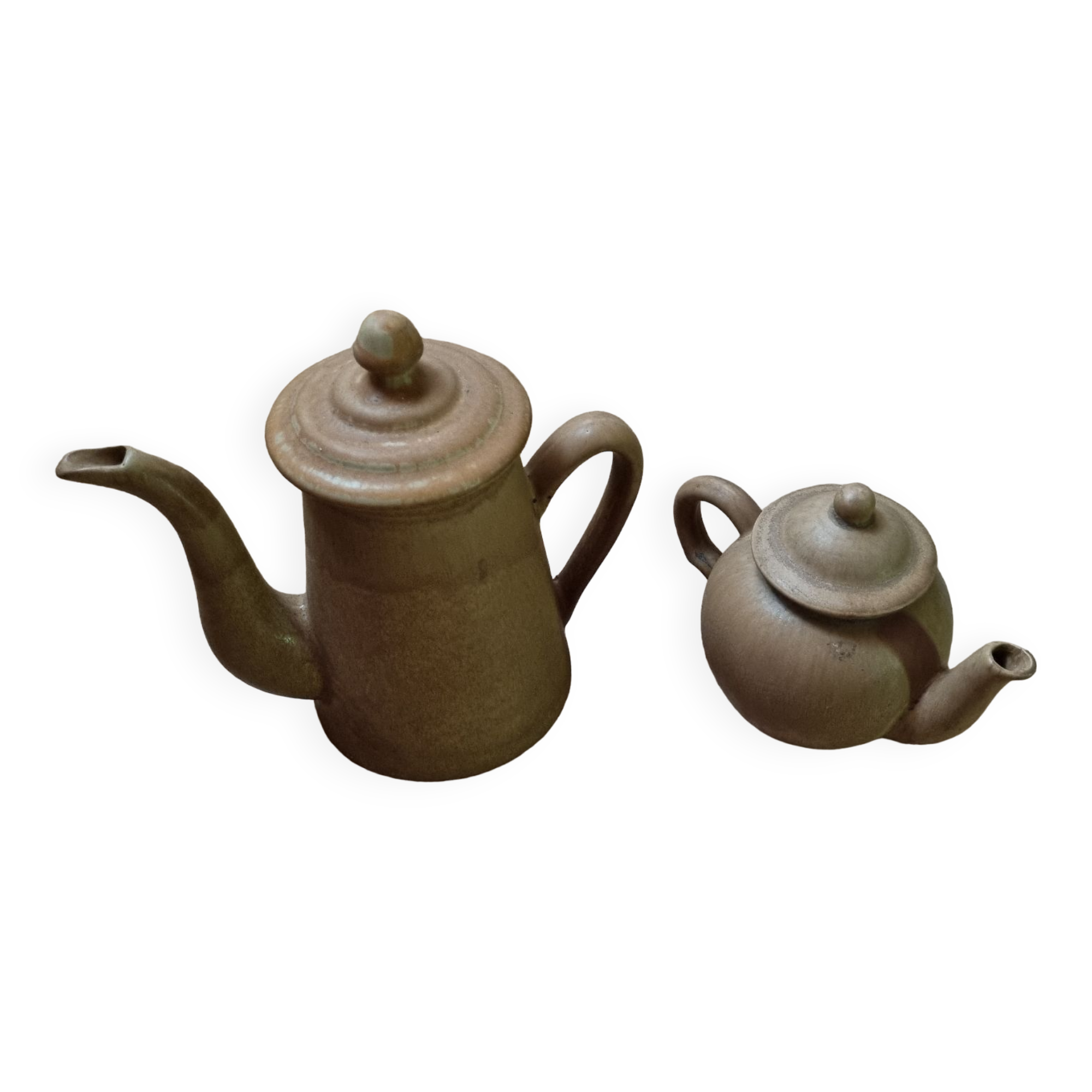 Lot of old coffee and teapots