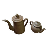 Lot of old coffee and teapots