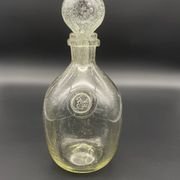 Vintage carafe from Verrerie de Biot in bubble glass with a round stopper.