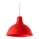 Red geometric pendant light